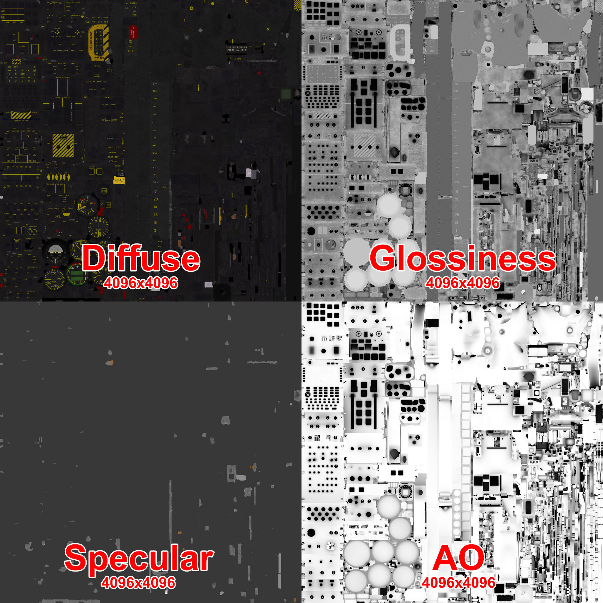 EC-665 Tiger HAD France Complex Animation Low-poly 3D model_61