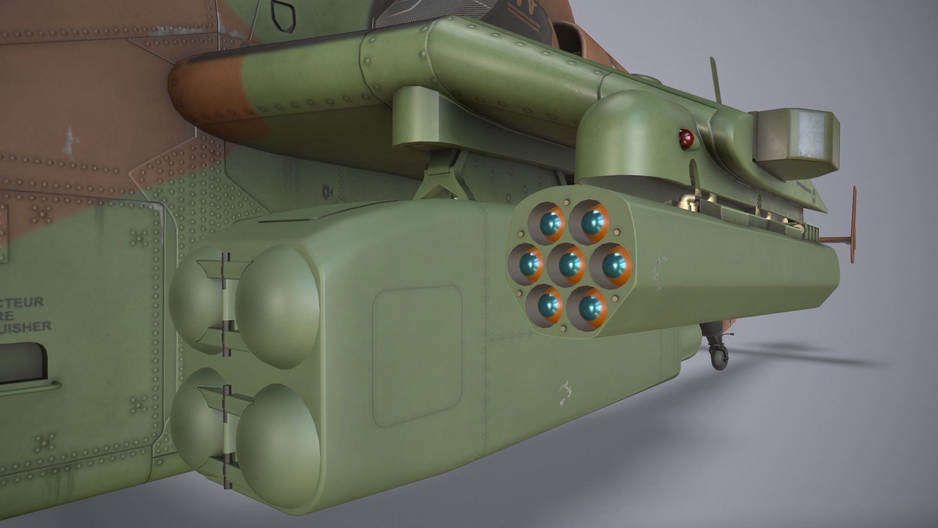 EC-665 Tiger HAD France Complex Animation Low-poly 3D model_24