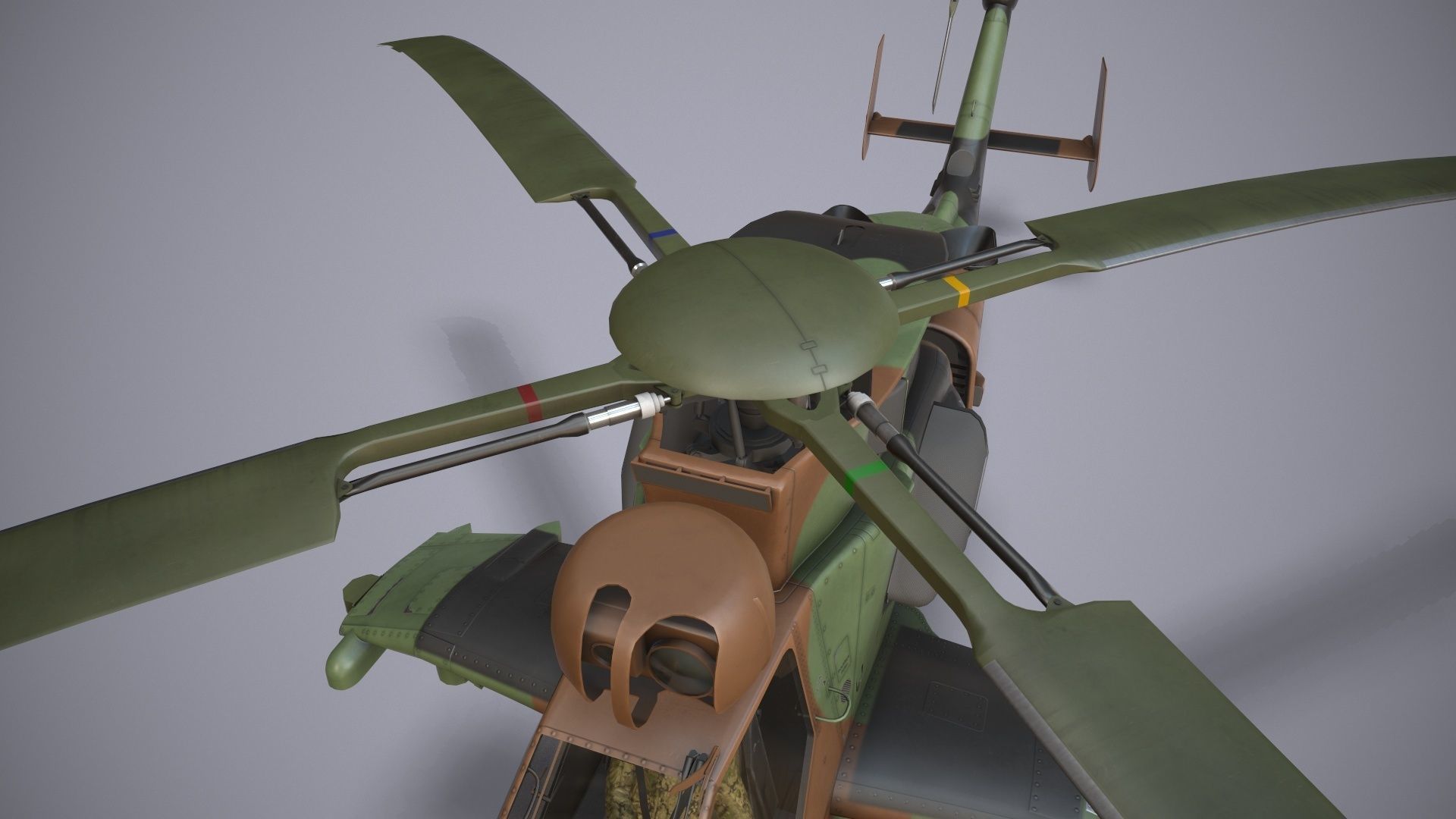 EC-665 Tiger HAD France Complex Animation Low-poly 3D model_11