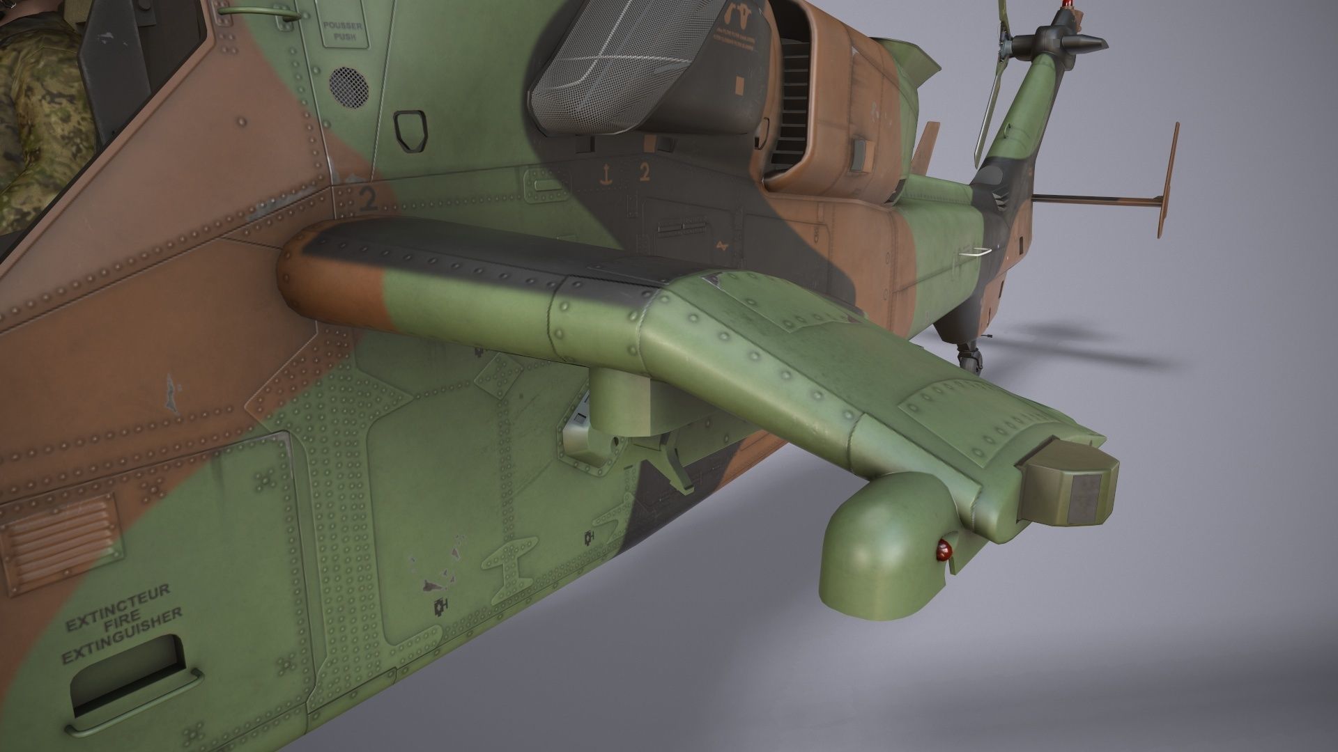 EC-665 Tiger HAD France Complex Animation Low-poly 3D model_12