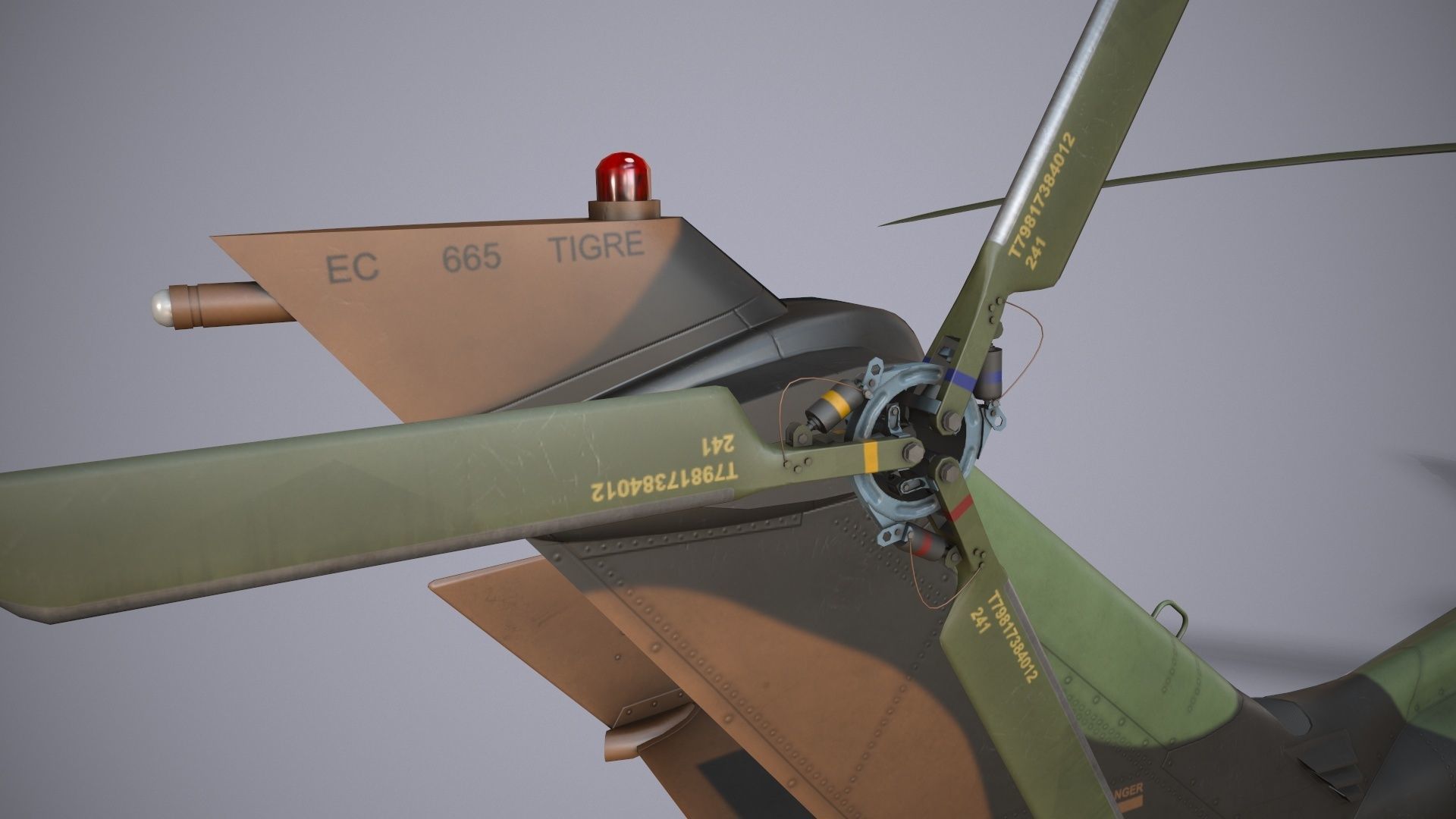 EC-665 Tiger HAD France Complex Animation Low-poly 3D model_16