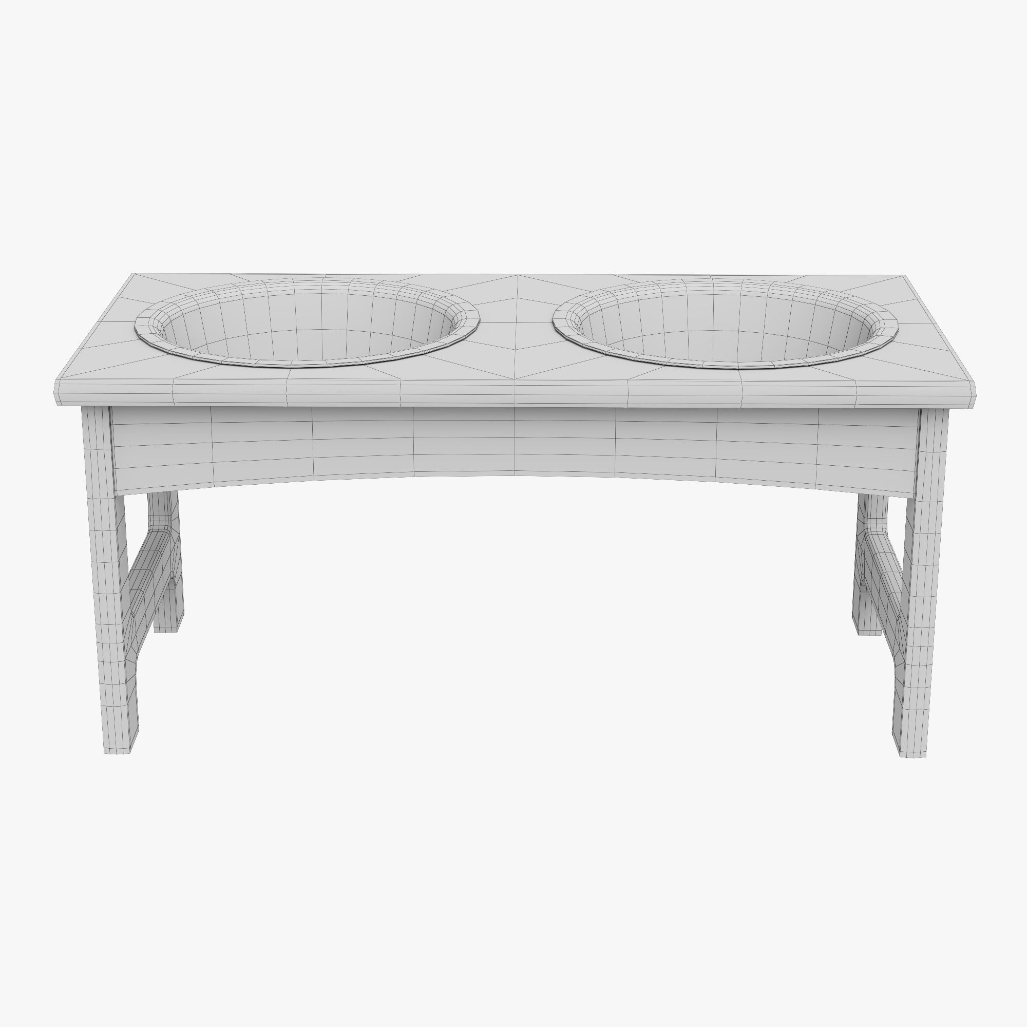 High definition Dog Bowl 3D Model 3D model_32