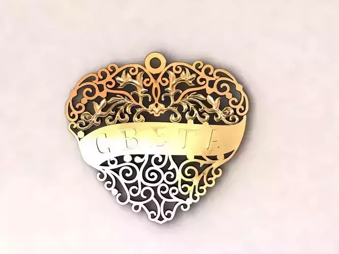 Heart pendant Sveta 41