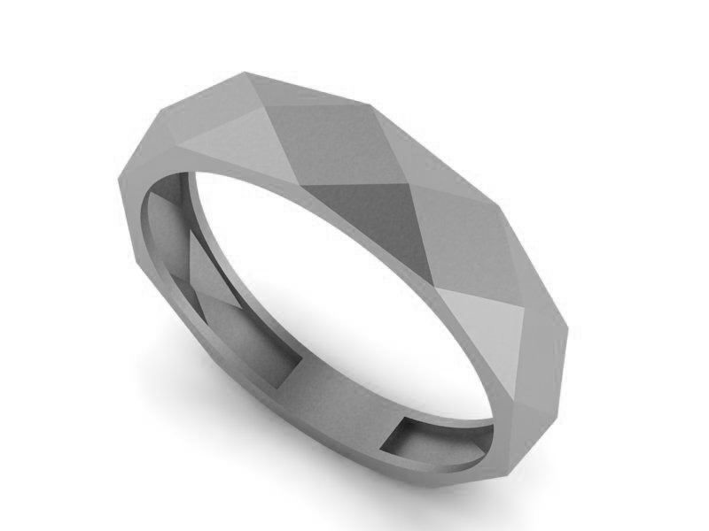 Plate Plain Gold Ring 3dm stl renders details 3D print model_2