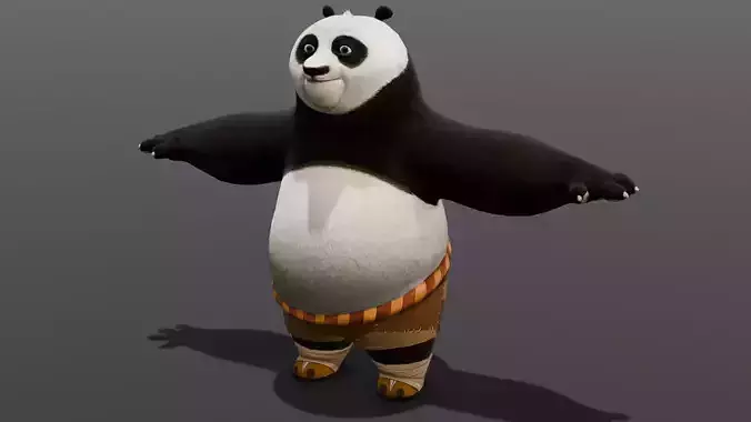 Panda Rigged 3D Model 