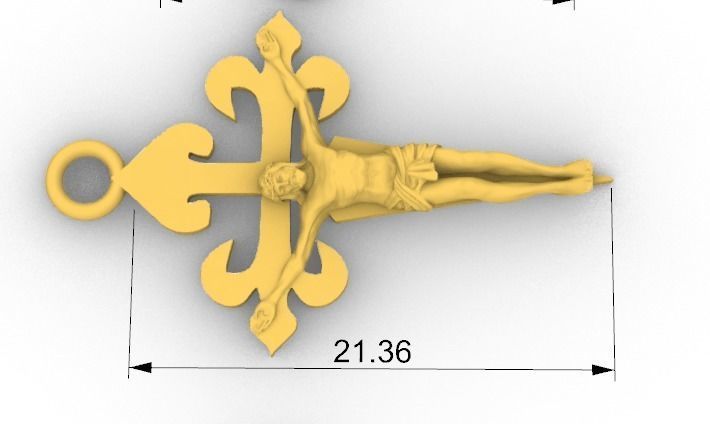 Cruz cristo  Jesus Christ  3D print model_4