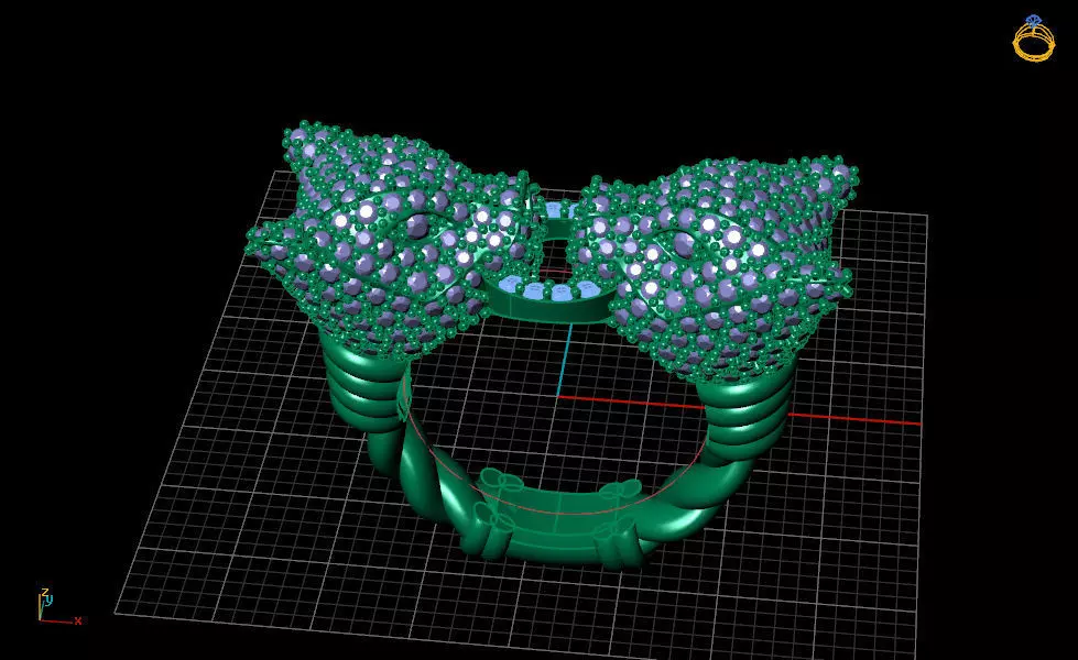 panther ring 3D print model_0