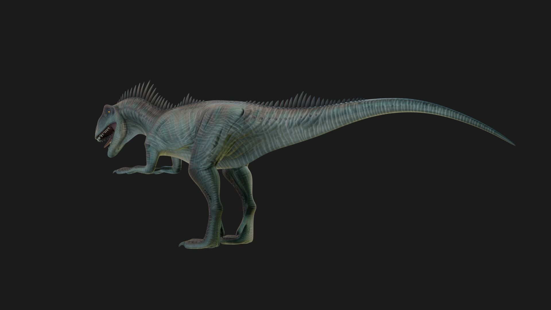 Allosaurus dinosaur -  Animal realistic 3D model_6