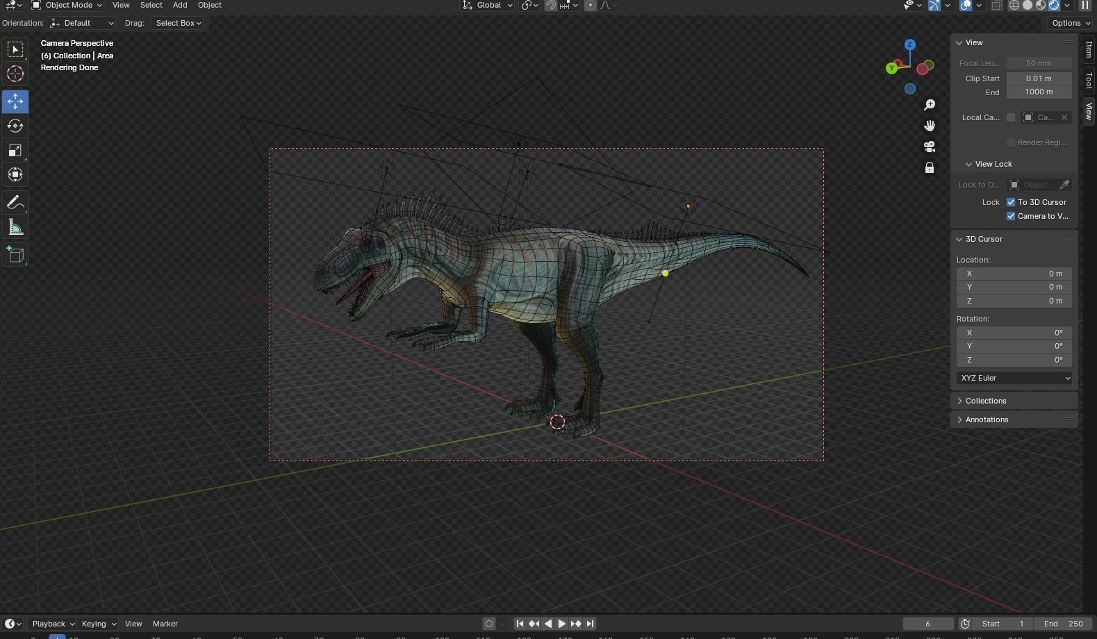 Allosaurus dinosaur -  Animal realistic 3D model_3