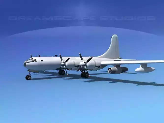 Boeing KB-50 Tanker Bare Metal 3D model
