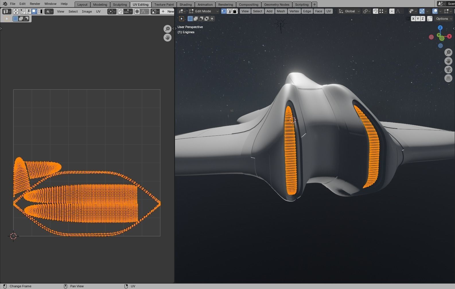 Corvette Spaceship 3D model_31