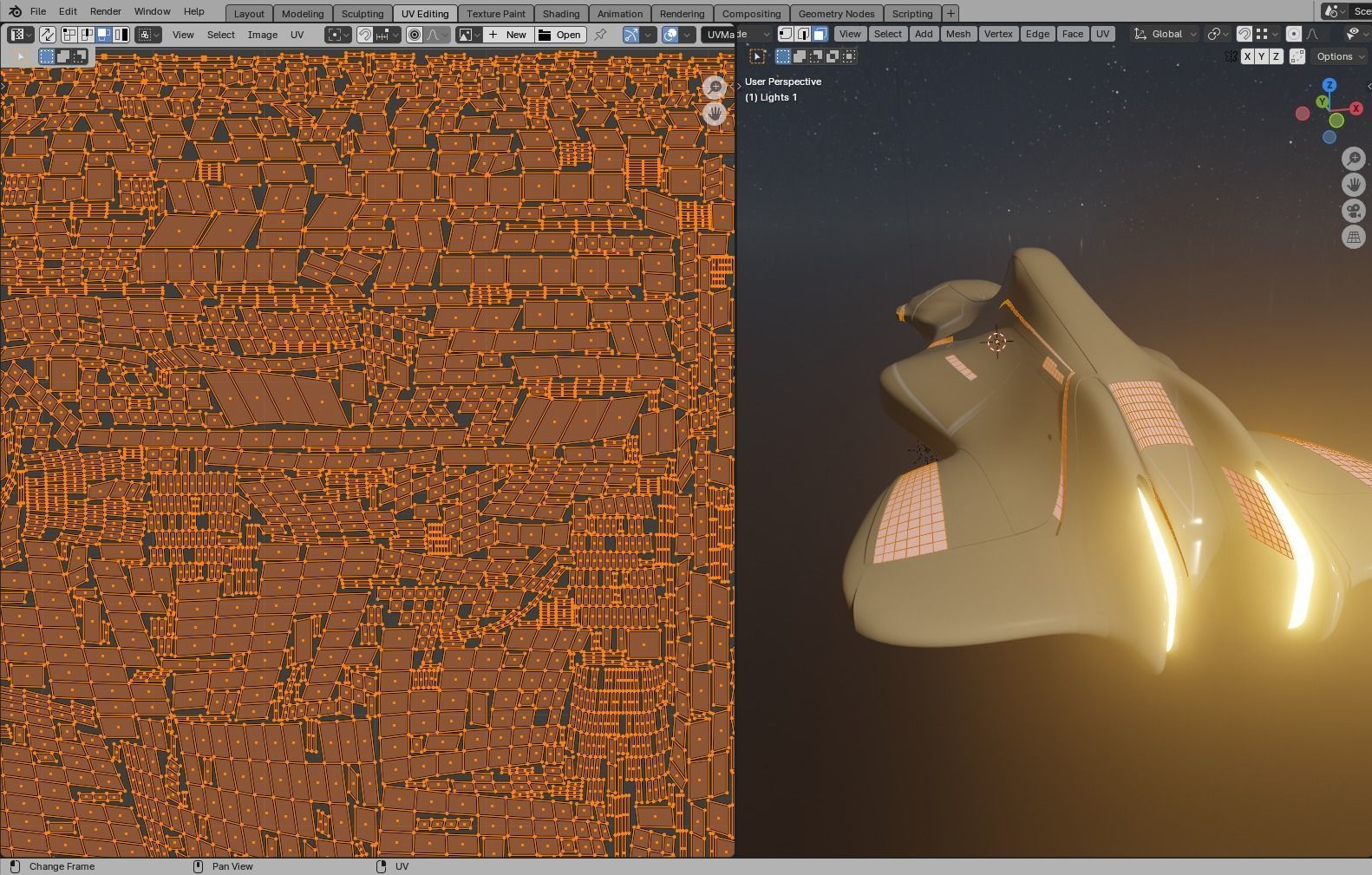 Corvette Spaceship 3D model_28