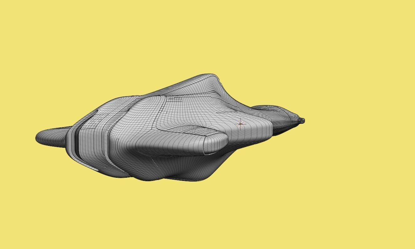 Corvette Spaceship 3D model_16