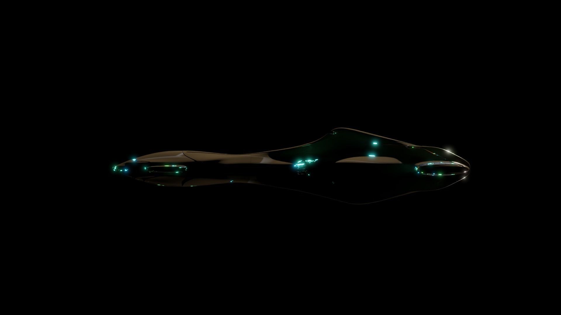 Corvette Spaceship 3D model_13