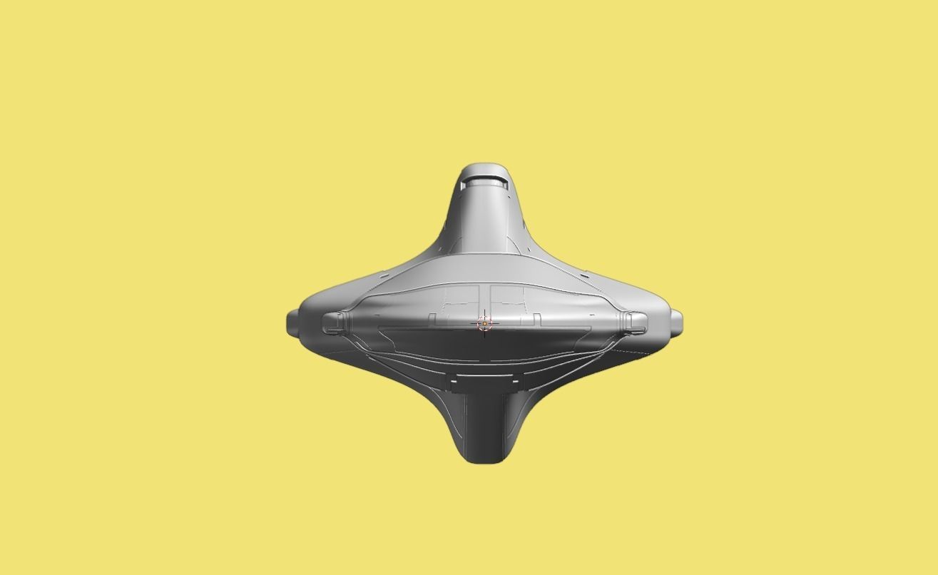 Corvette Spaceship 3D model_24