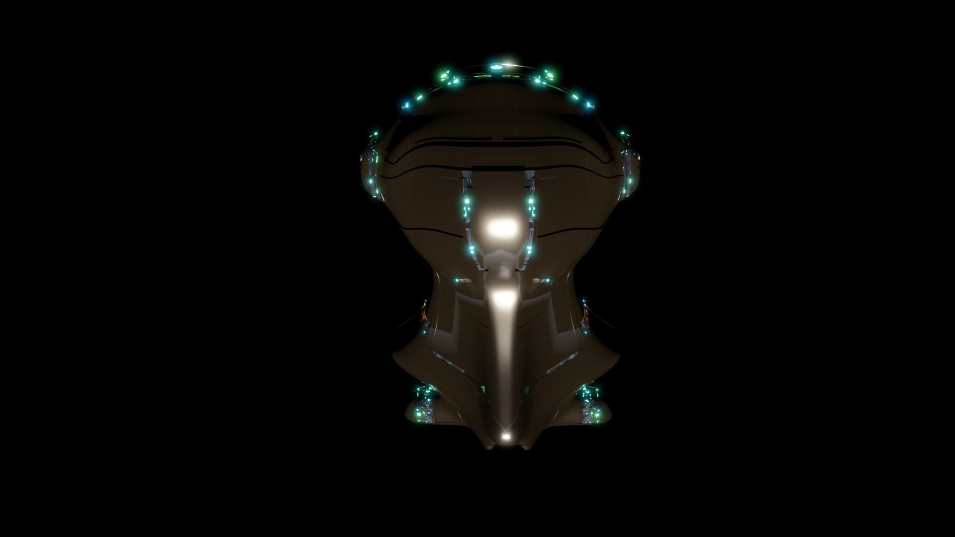 Corvette Spaceship 3D model_5