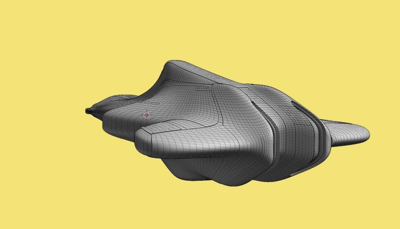 Corvette Spaceship 3D model_37