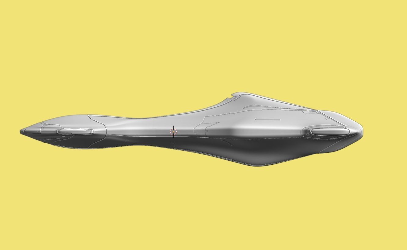 Corvette Spaceship 3D model_25