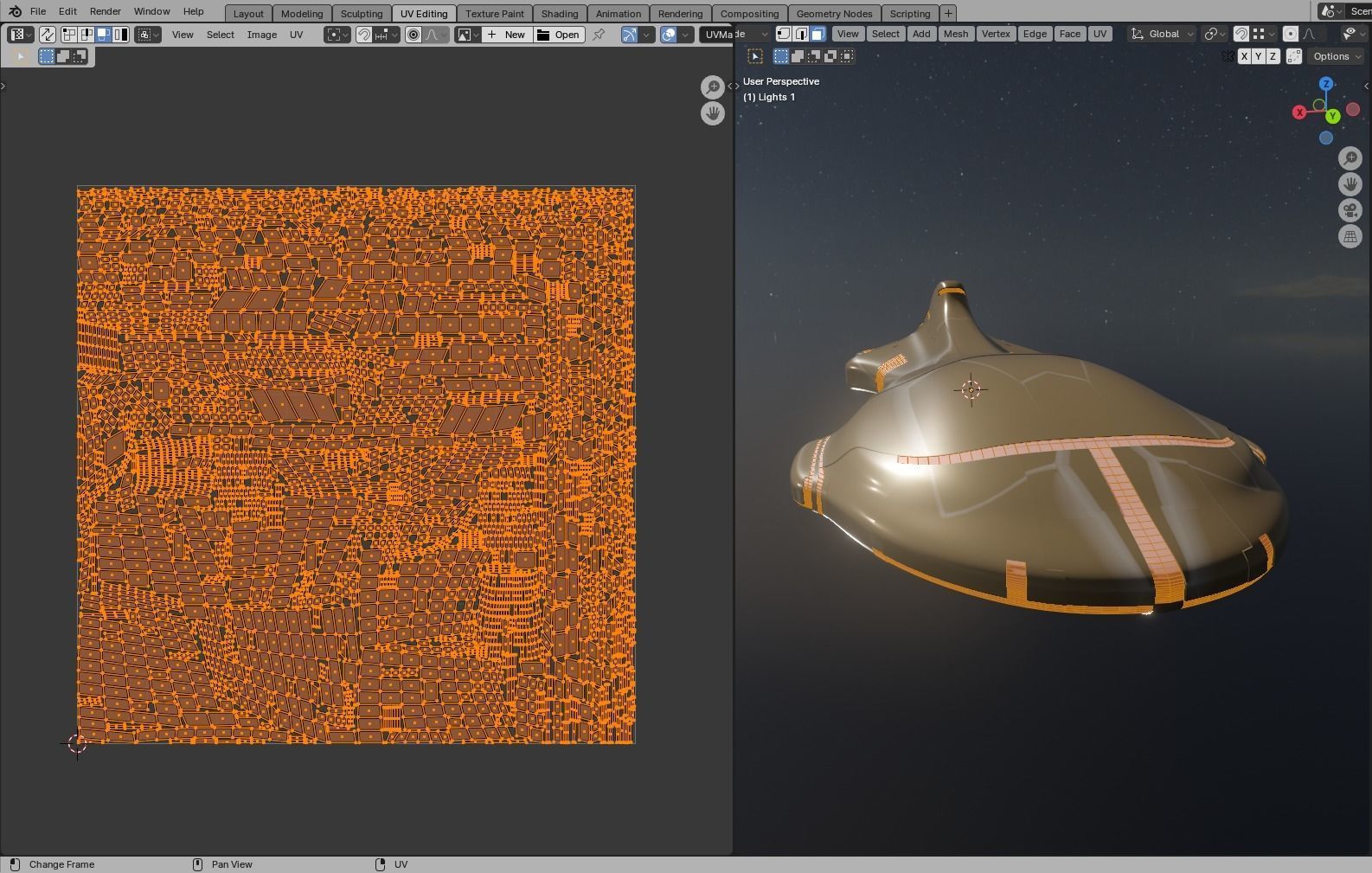 Corvette Spaceship 3D model_29