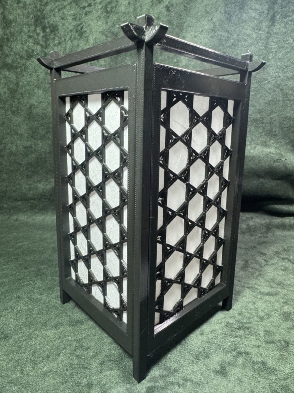 Kumiko Japanese Shoji Lantern - Yae-Kagome 3D print model_2