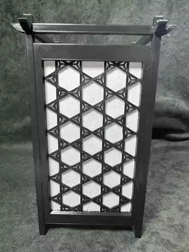 Kumiko Japanese Shoji Lantern - Yae-Kagome 3D print model