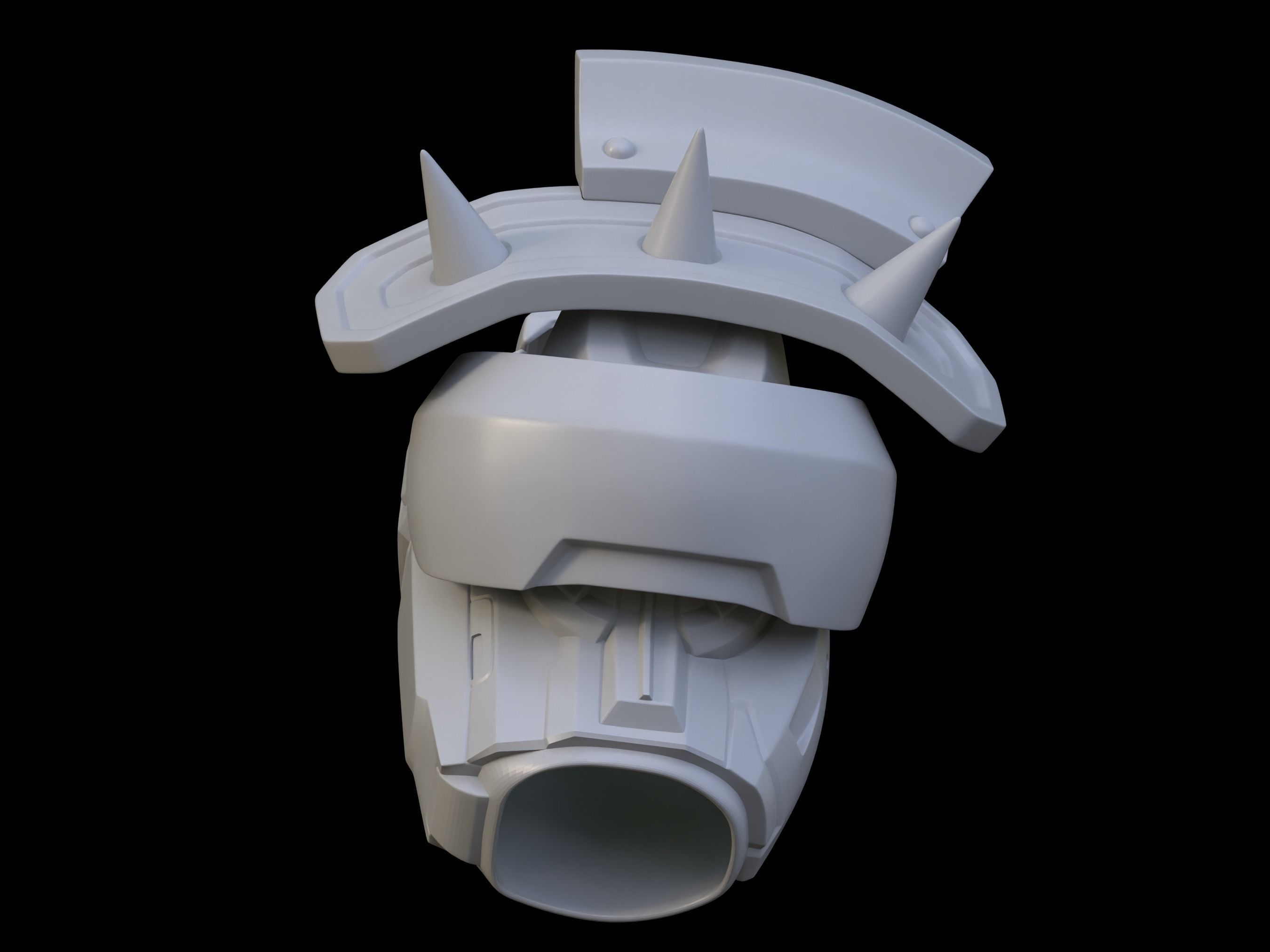 Full Metal shoulder pad 3d print file 3D print model_2
