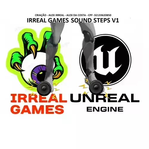 SOUND STEPS TO UNREAL ENGINE V1 3D model