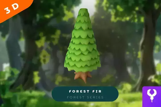 Cartoon Fir Tree