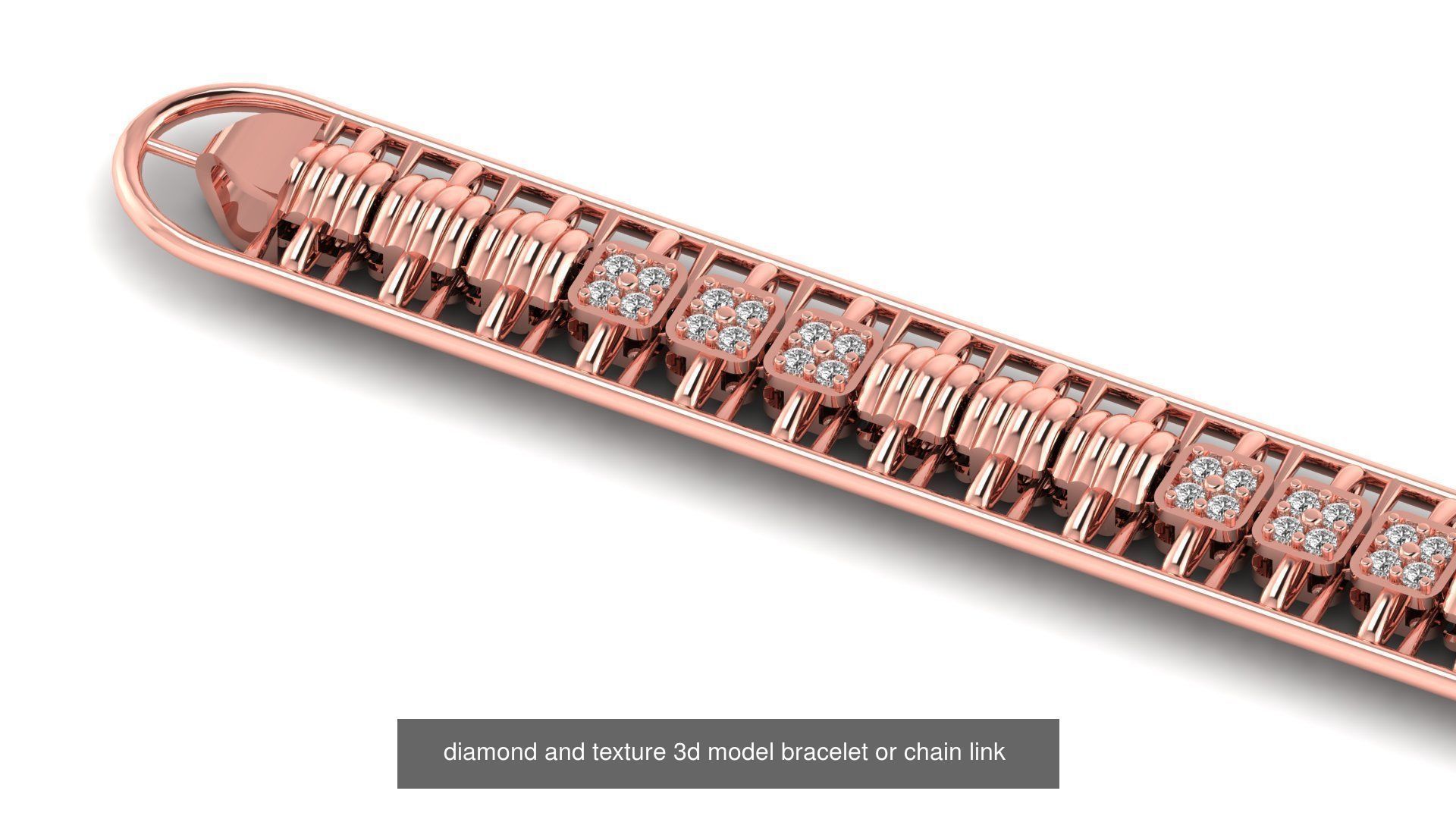 5 SET OF 3D PRINTABLE CHAIN OR BRACELET DIRECT CASTING 3D Model Collection_2