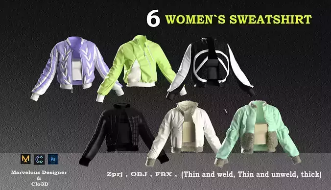 6 women sweatshirt