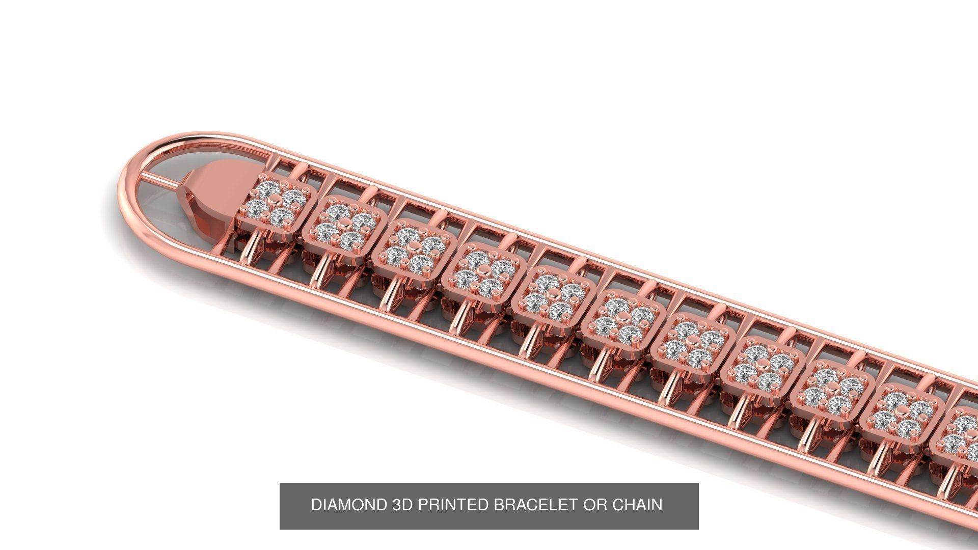 13 SET One piece fusion is cast directly 3D print chain 3D Model Collection_5