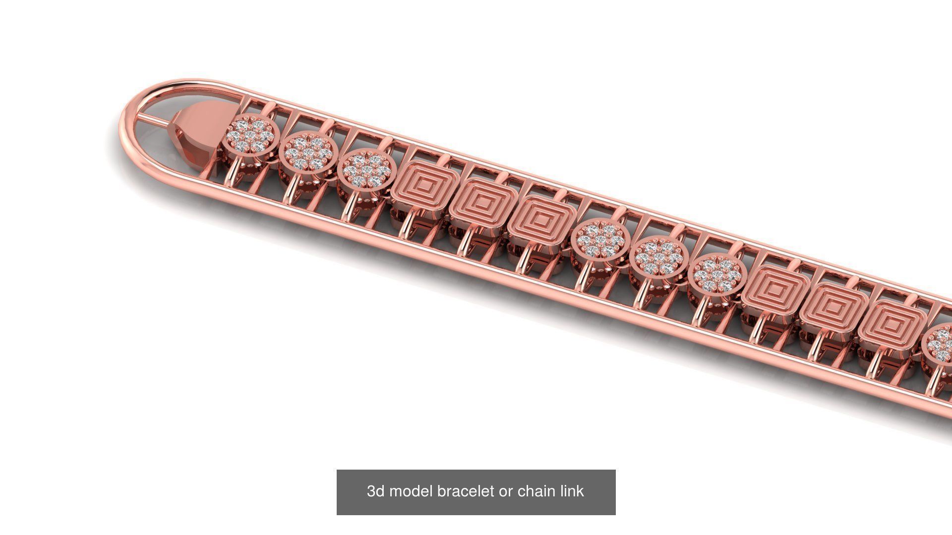 13 SET One piece fusion is cast directly 3D print chain 3D Model Collection_3