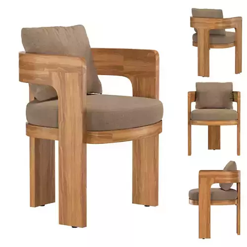 BRONTE TEAK DINING ARMCHAIR