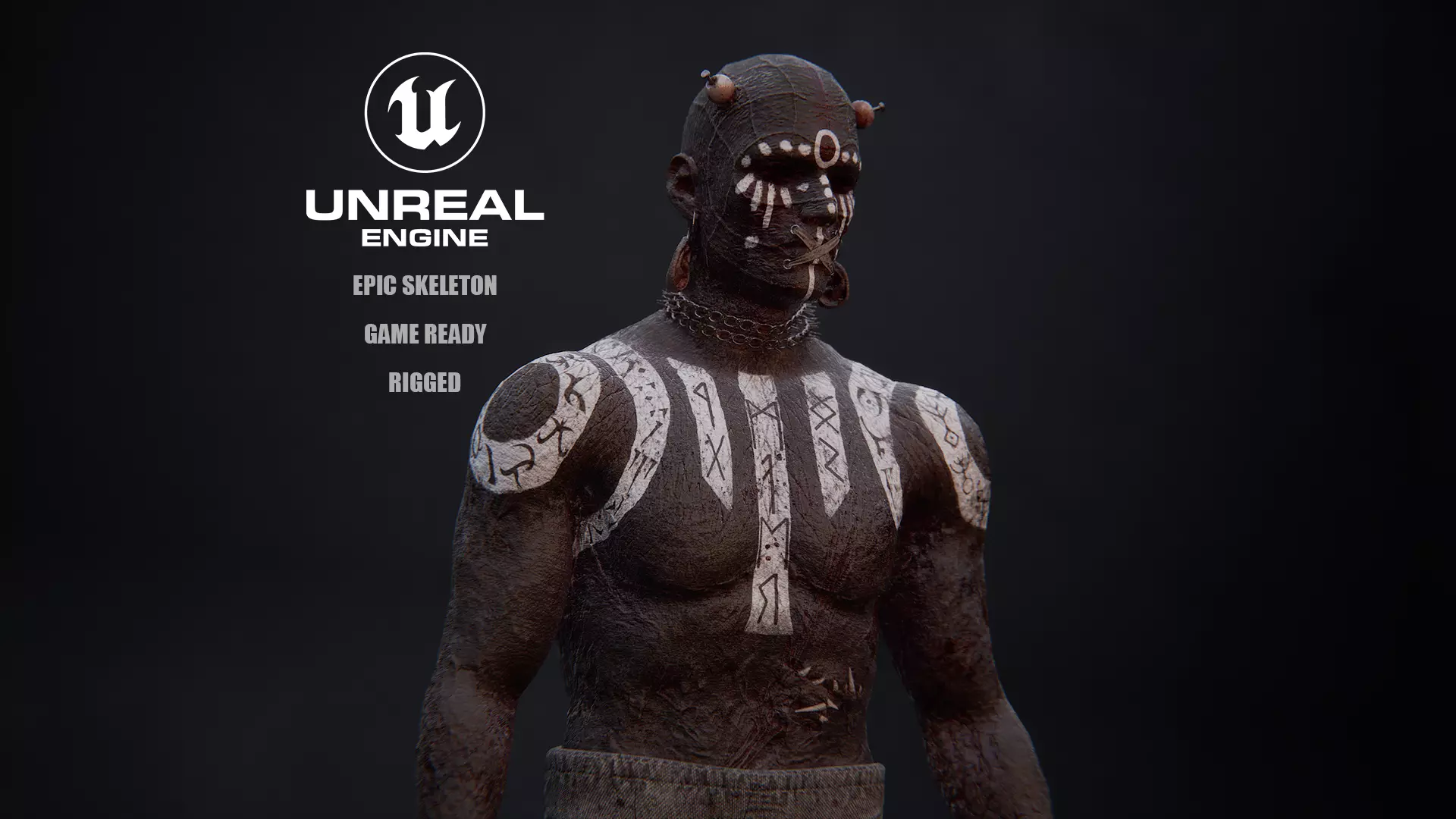 Low Poly Epic Skeleton Mad Creature Low-poly 3D model_0