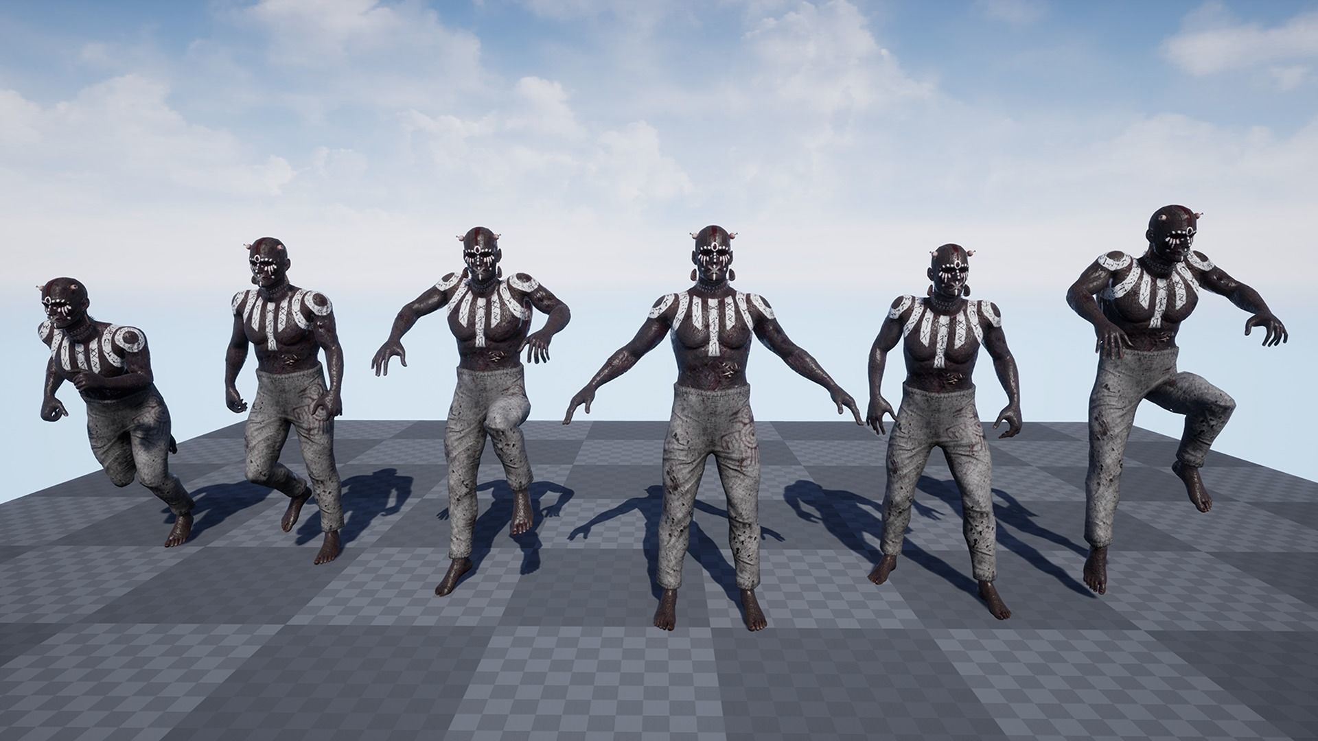 Low Poly Epic Skeleton Mad Creature Low-poly 3D model_22