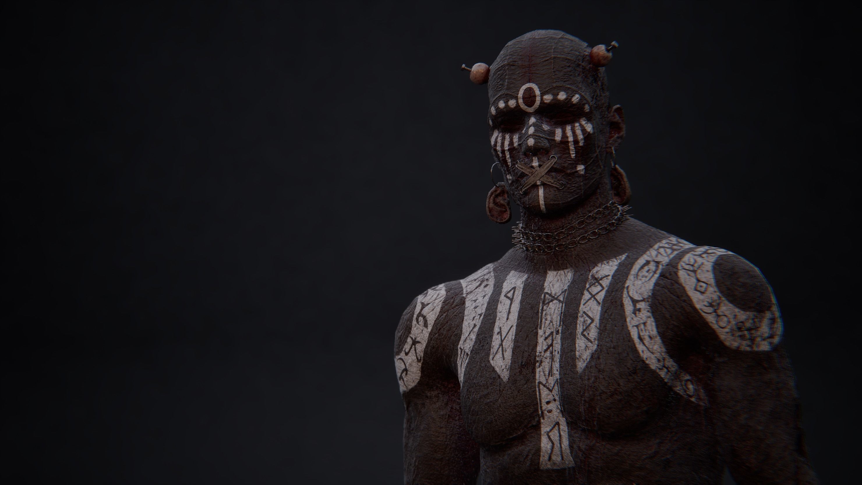 Low Poly Epic Skeleton Mad Creature Low-poly 3D model_11