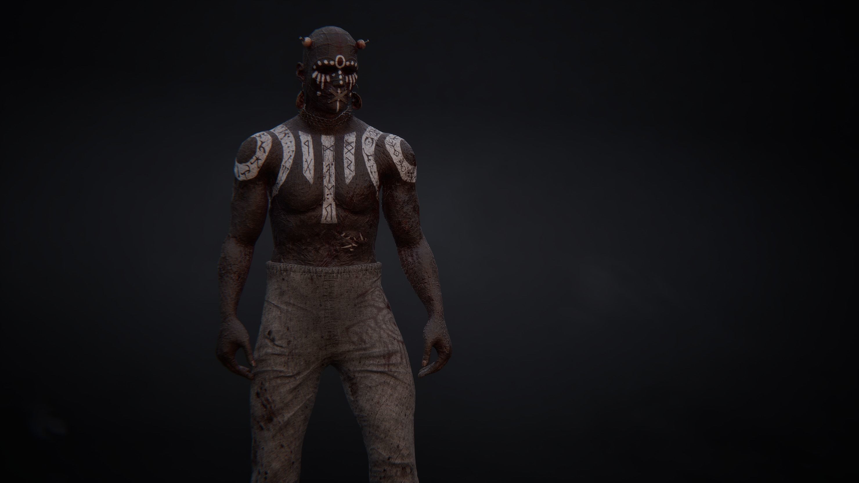 Low Poly Epic Skeleton Mad Creature Low-poly 3D model_14