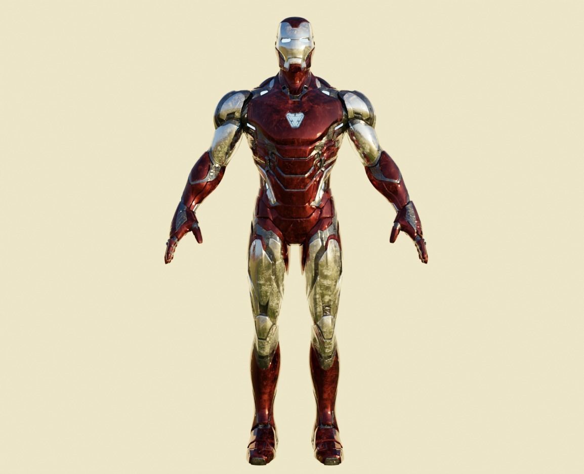 IronMan Model with Nanotech system - Nano Tech Suit Up Free low-poly 3D model_5