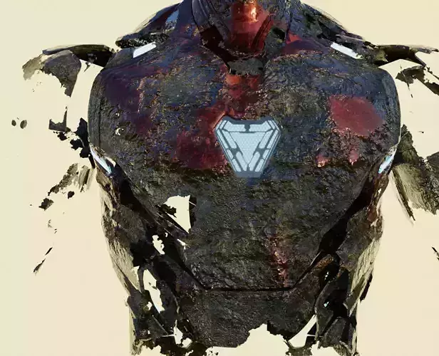 IronMan Model with Nanotech system - Nano Tech Suit Up Free low-poly 3D model