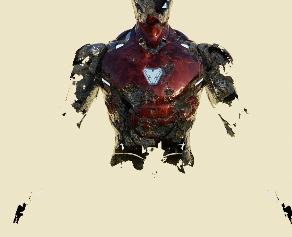 IronMan Model with Nanotech system - Nano Tech Suit Up Free low-poly 3D model_3