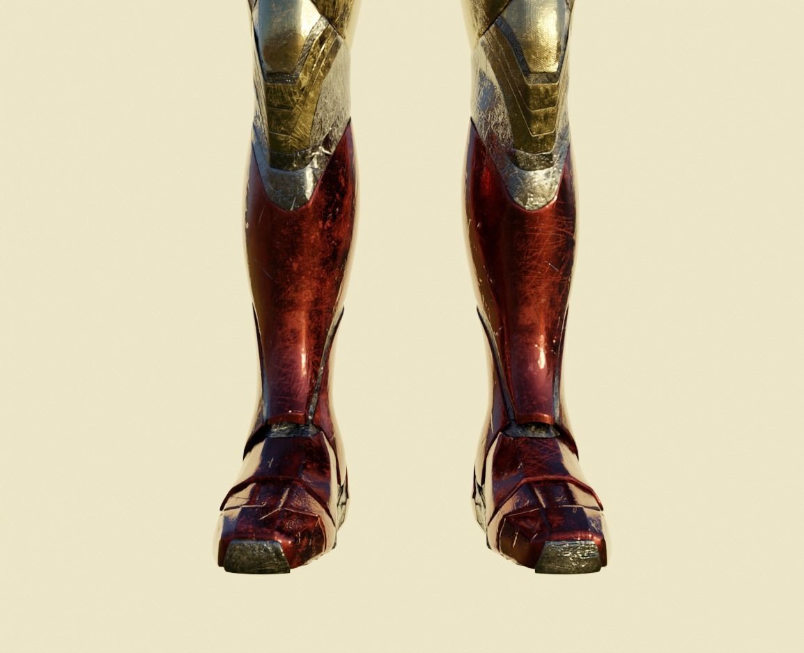 IronMan Model with Nanotech system - Nano Tech Suit Up Free low-poly 3D model_11