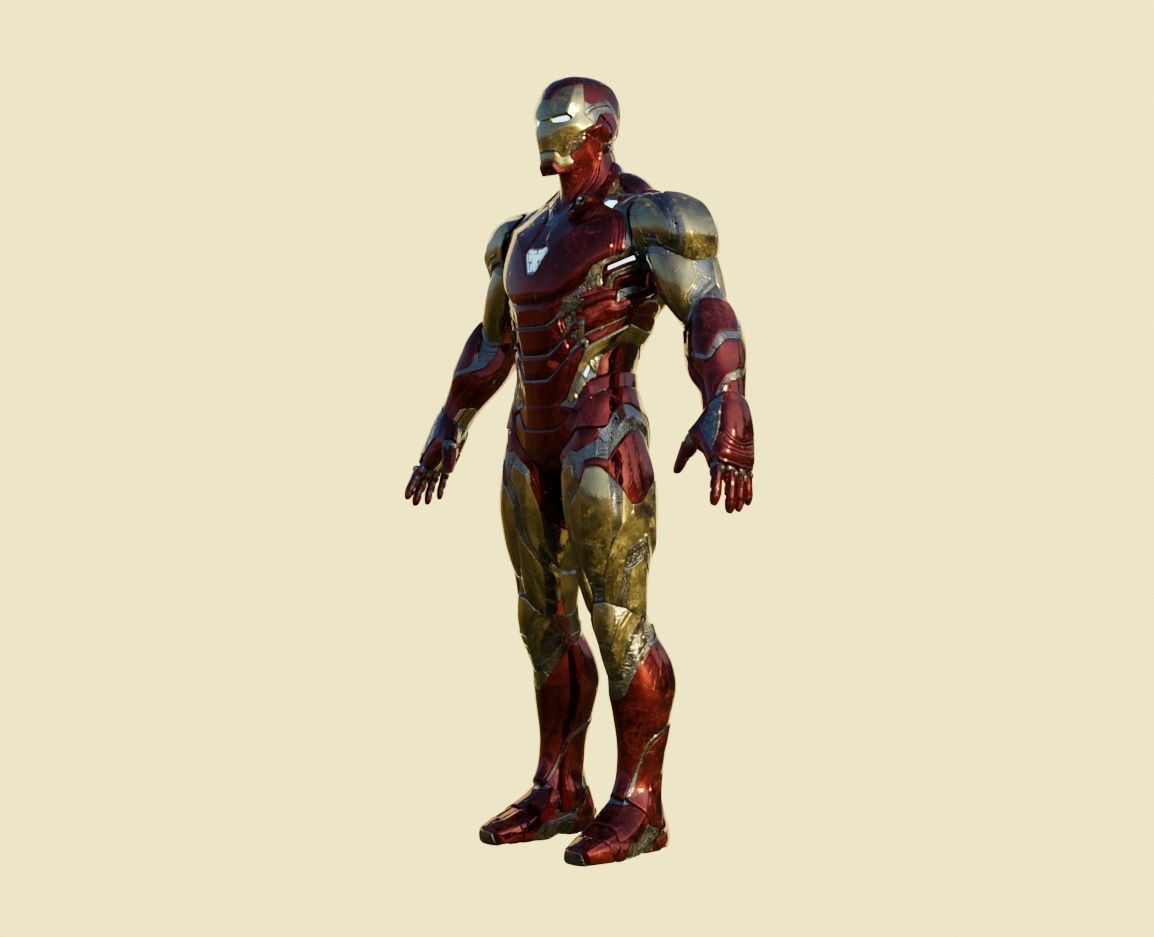 IronMan Model with Nanotech system - Nano Tech Suit Up Free low-poly 3D model_6