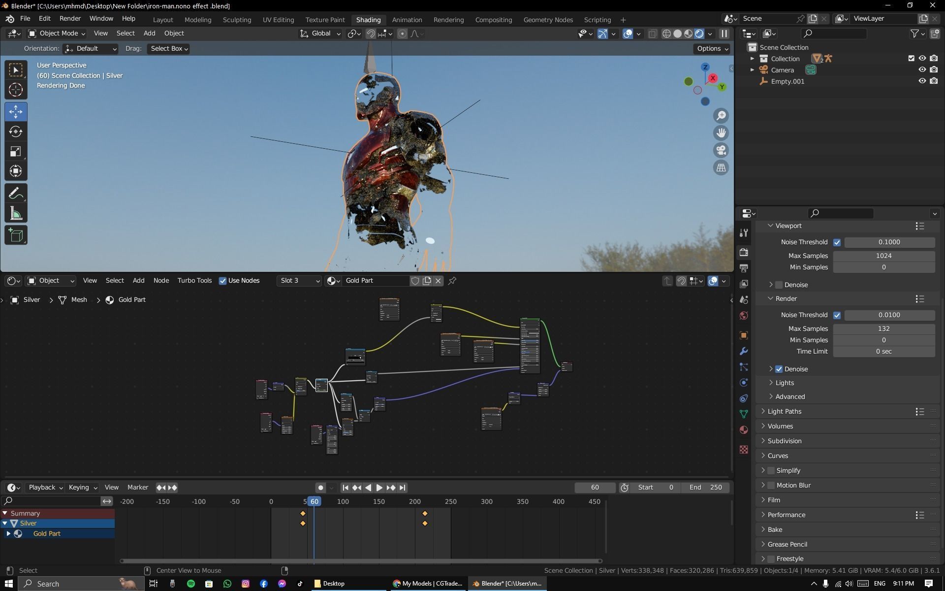 IronMan Model with Nanotech system - Nano Tech Suit Up Free low-poly 3D model_17