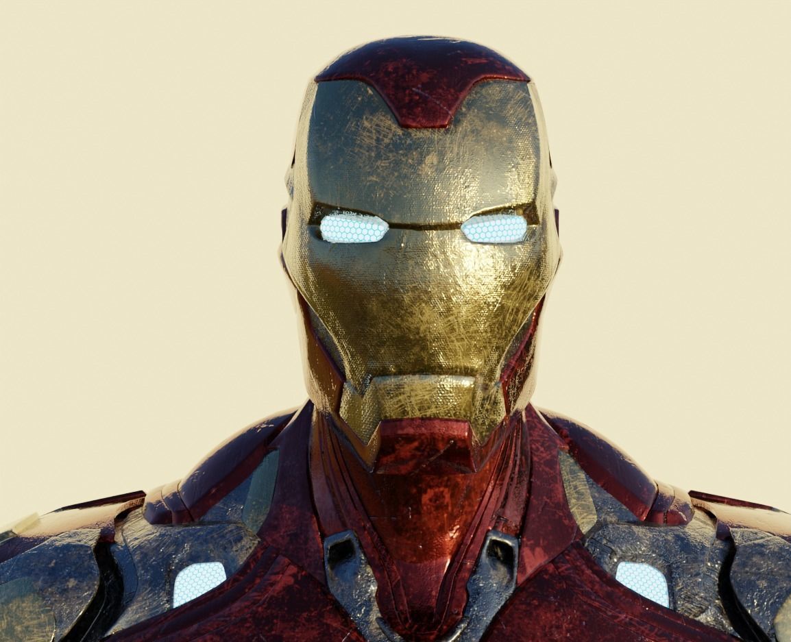 IronMan Model with Nanotech system - Nano Tech Suit Up Free low-poly 3D model_10