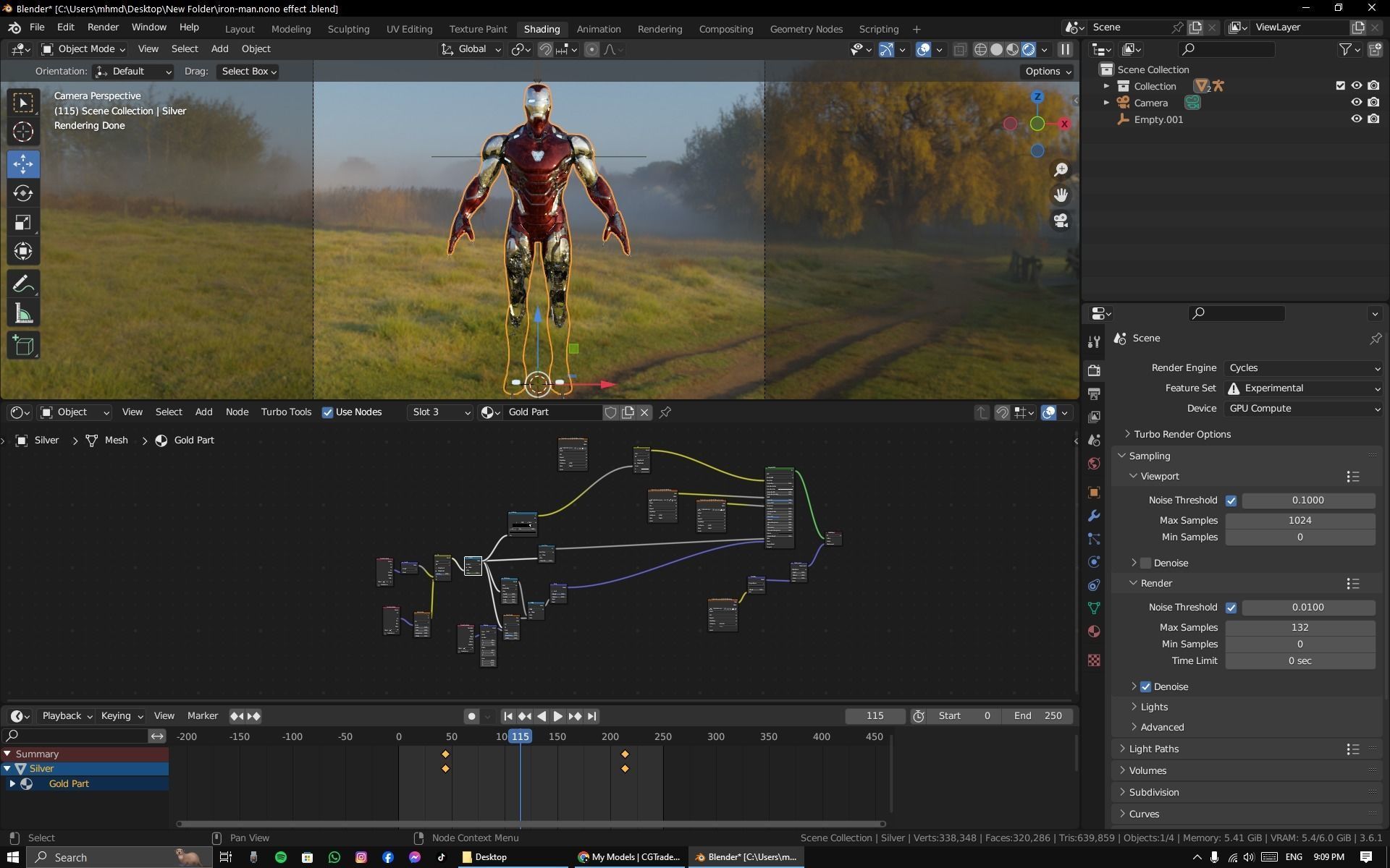 IronMan Model with Nanotech system - Nano Tech Suit Up Free low-poly 3D model_15