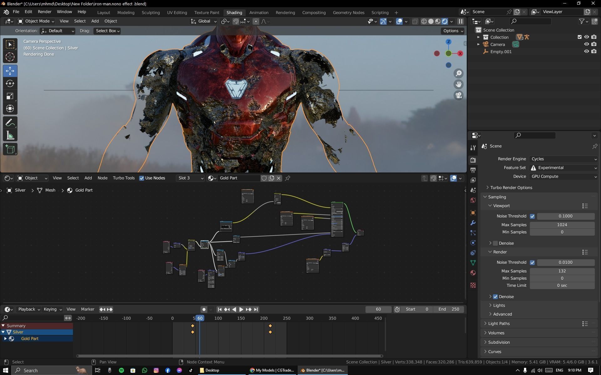 IronMan Model with Nanotech system - Nano Tech Suit Up Free low-poly 3D model_16