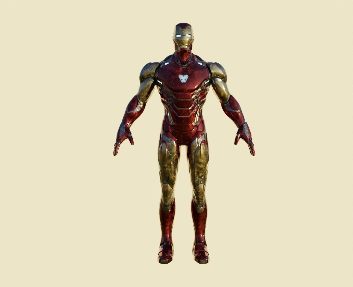 IronMan Model with Nanotech system - Nano Tech Suit Up Free low-poly 3D model_2