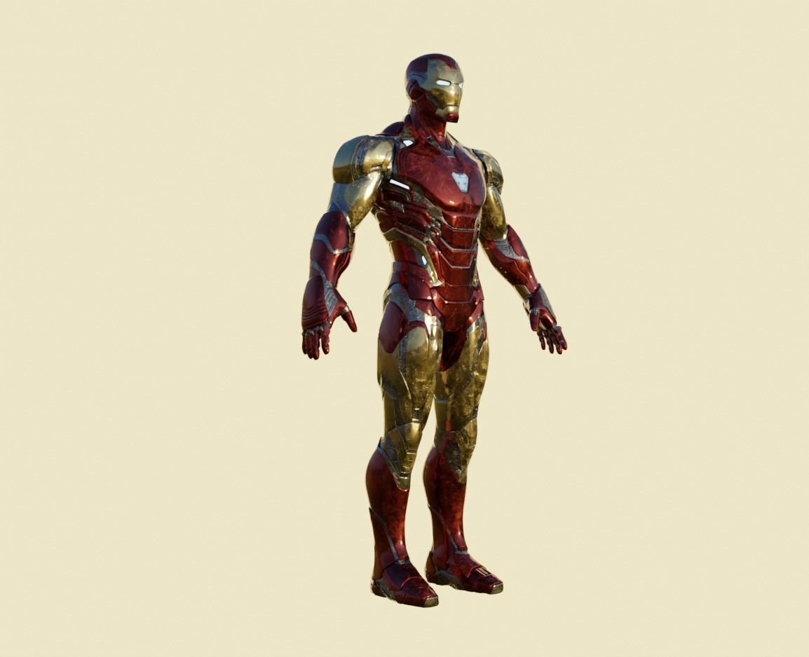 IronMan Model with Nanotech system - Nano Tech Suit Up Free low-poly 3D model_9