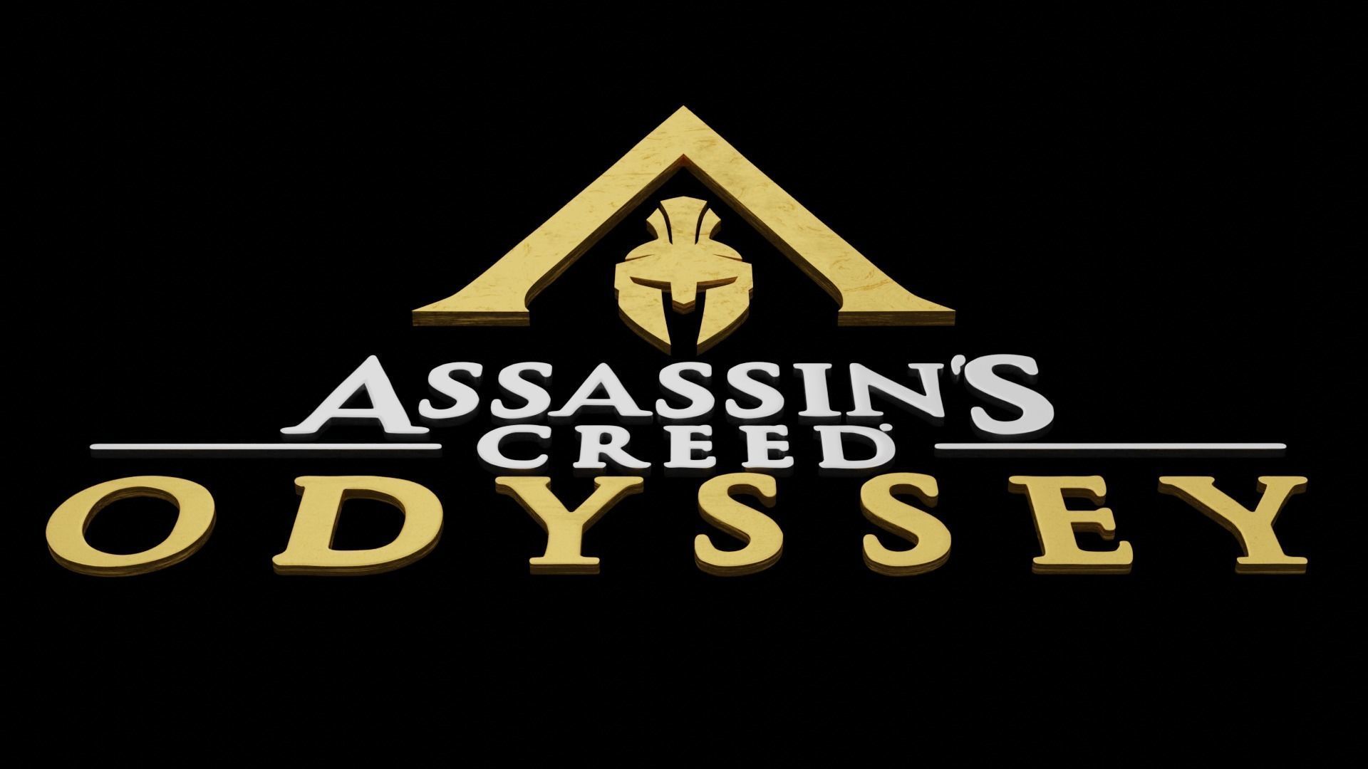 Assassins Creed Odyssey Logo 3D model for 3D print 3D print model_2
