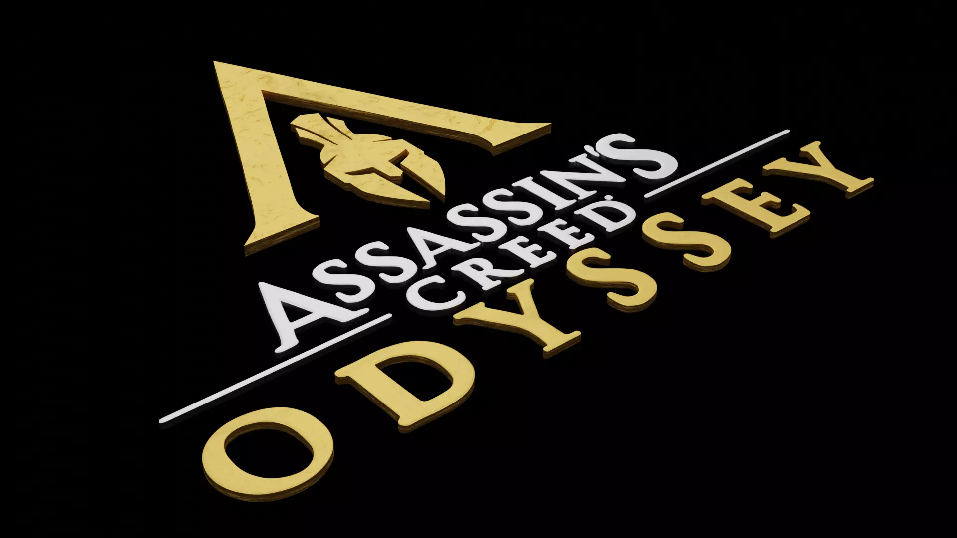 Assassins Creed Odyssey Logo 3D model for 3D print 3D print model_0